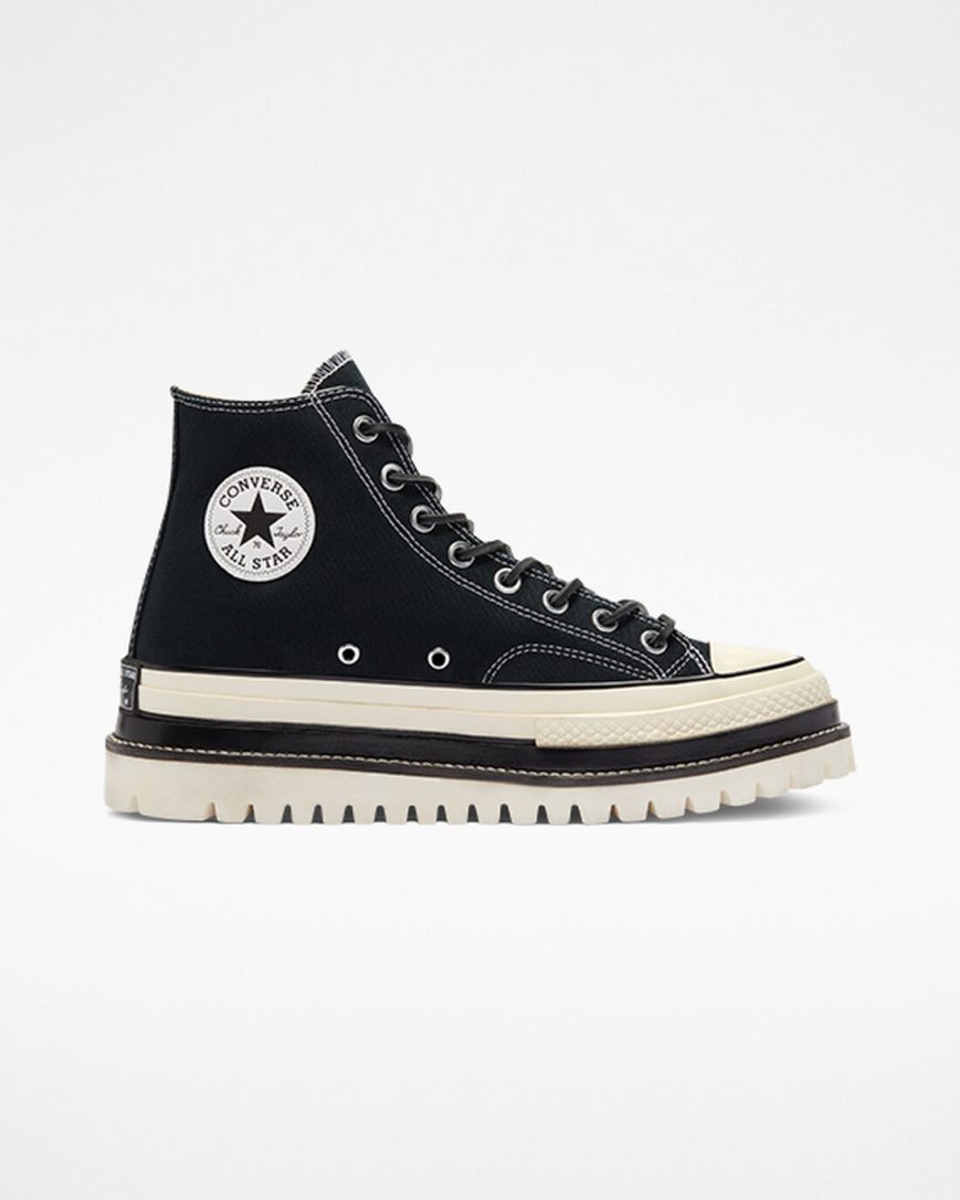 Dámské Boty Na Platformy Converse Chuck 70 LTD Lugged Vysoké Černé | CZ GNT3125